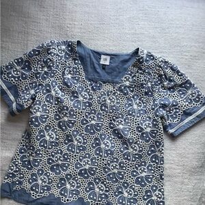 Cabi LTD Edition Embroidered Eyelet Top